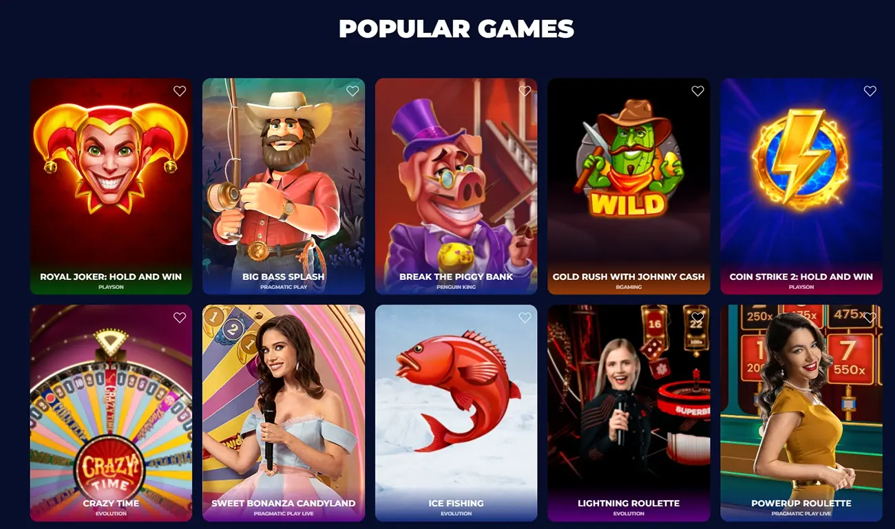 Ninecasino games